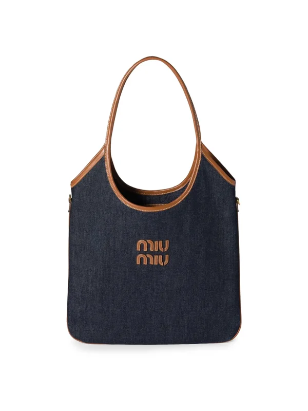 MIU MIU Ivy Denim Shoulder Bag