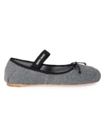 MIU MIU Fleece Ballerinas