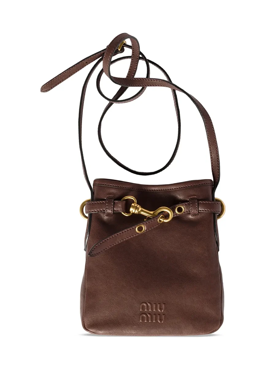 ⁦MIU MIU Nappa Leather Pouch⁩ – תמונה ⁦6⁩