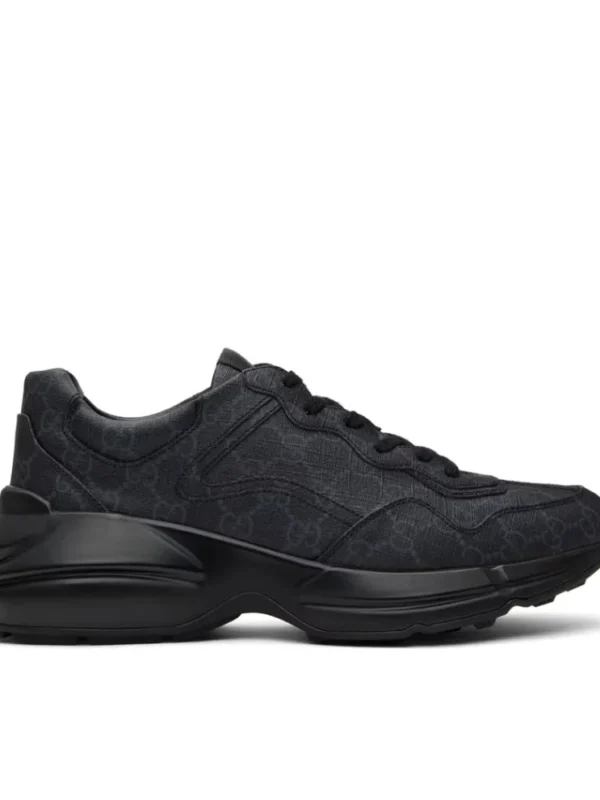 GUCCI Black Rhyton Sneaker