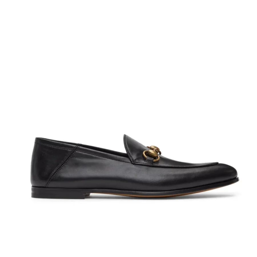 ⁦GUCCI Black Leather Horsebit Loafers⁩ – תמונה ⁦1⁩