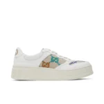 GUCCI White & Beige Sneakers