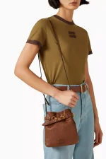 ⁦MIU MIU Nappa Leather Pouch⁩ – תמונה ⁦5⁩