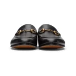 ⁦GUCCI Black Leather Horsebit Loafers⁩ – תמונה ⁦5⁩