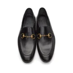 ⁦GUCCI Black Leather Horsebit Loafers⁩ – תמונה ⁦4⁩