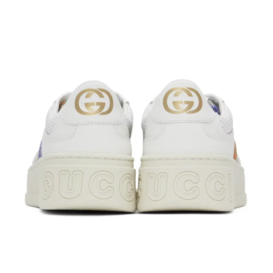 ⁦GUCCI White & Beige Sneakers⁩ – תמונה ⁦4⁩