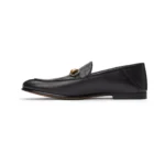 ⁦GUCCI Black Leather Horsebit Loafers⁩ – תמונה ⁦3⁩