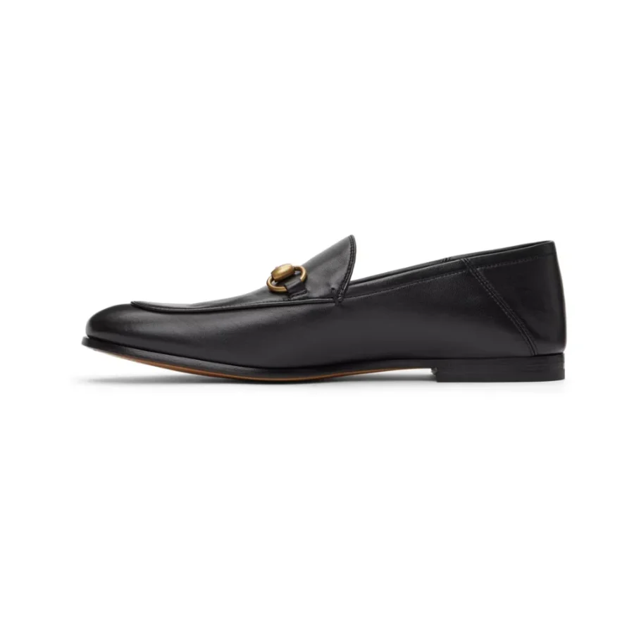 ⁦GUCCI Black Leather Horsebit Loafers⁩ – תמונה ⁦3⁩