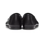 ⁦GUCCI Black Leather Horsebit Loafers⁩ – תמונה ⁦2⁩