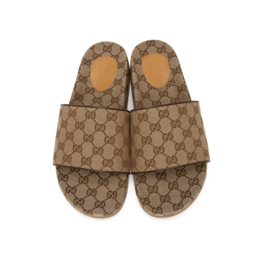 ⁦GUCCI Beige Canvas GG⁩ – תמונה ⁦2⁩