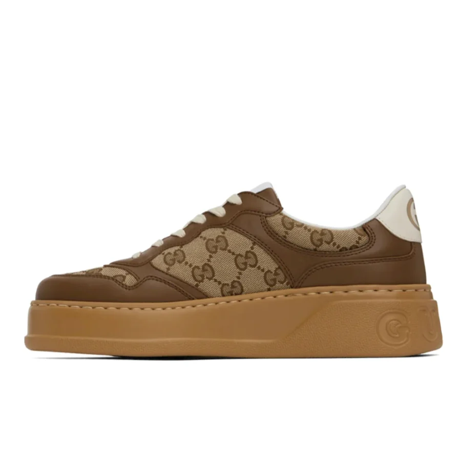 ⁦GUCCI Brown GG Sneakers⁩ – תמונה ⁦3⁩