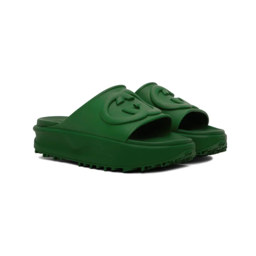 ⁦GUCCI Green Slides⁩ – תמונה ⁦2⁩
