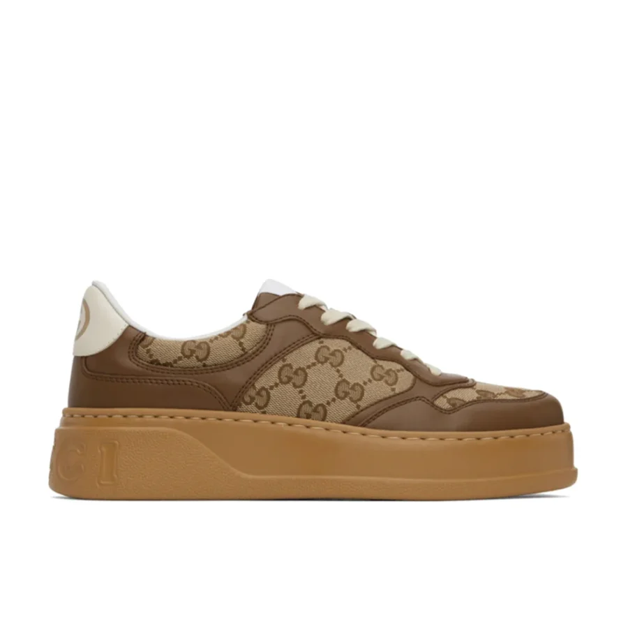 ⁦GUCCI Brown GG Sneakers⁩ – תמונה ⁦1⁩