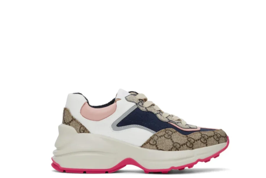 ⁦GUCCI Beige Rhyton Sneakers⁩ – תמונה ⁦7⁩