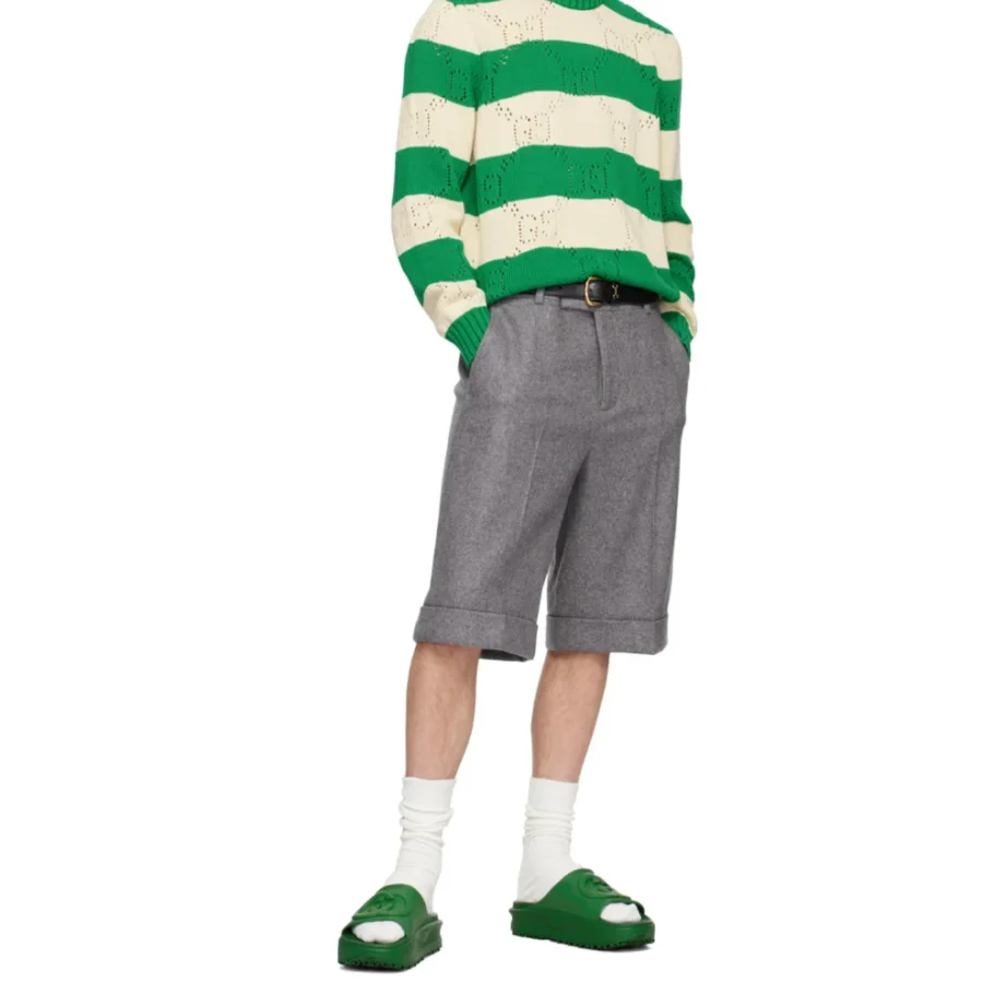 ⁦GUCCI Green Slides⁩ – תמונה ⁦6⁩