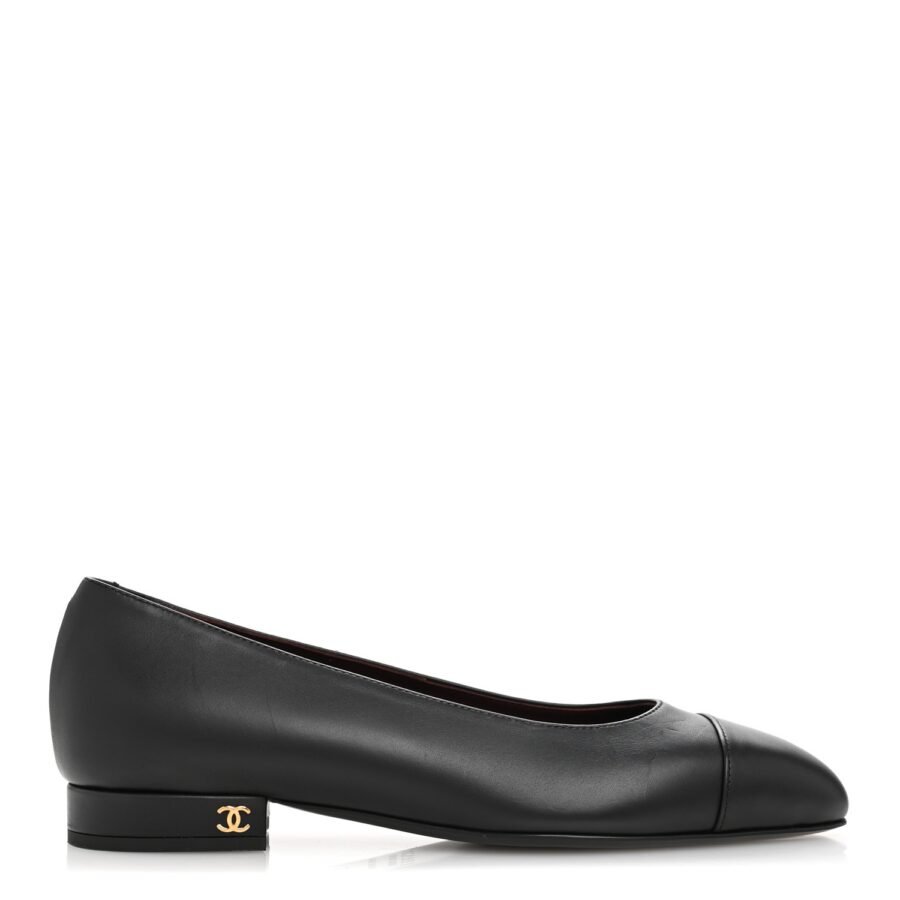 ⁦Chanel Lambskin Black Ballet Flat⁩ – תמונה ⁦1⁩