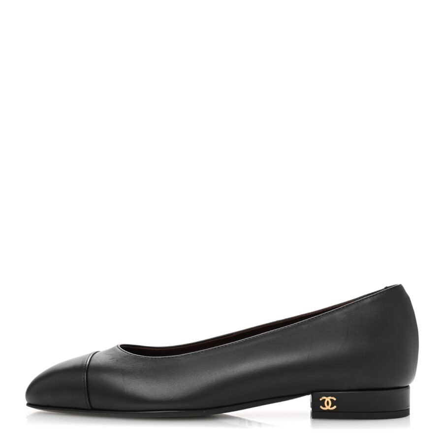 ⁦Chanel Lambskin Black Ballet Flat⁩ – תמונה ⁦6⁩