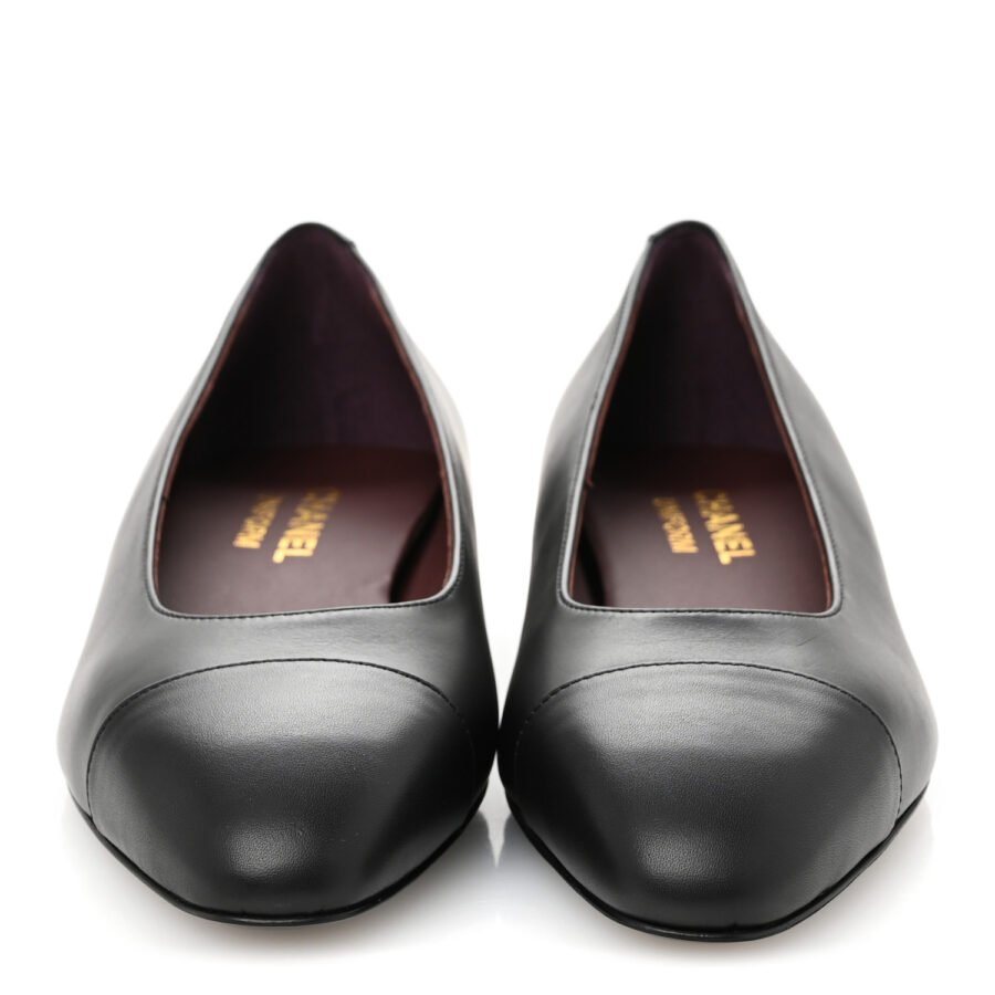 ⁦Chanel Lambskin Black Ballet Flat⁩ – תמונה ⁦5⁩