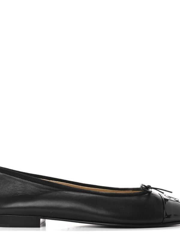 Chanel Cap Toe Black Ballet Flat