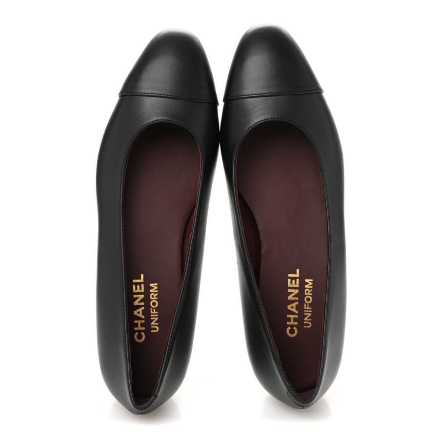 ⁦Chanel Lambskin Black Ballet Flat⁩ – תמונה ⁦2⁩