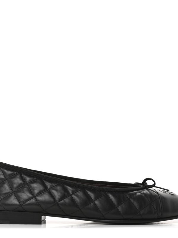 Chanel Cap Toe Black Ballet Flat