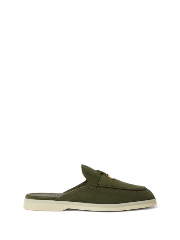 Charms Walk Babouche Loafer Ribbon Green