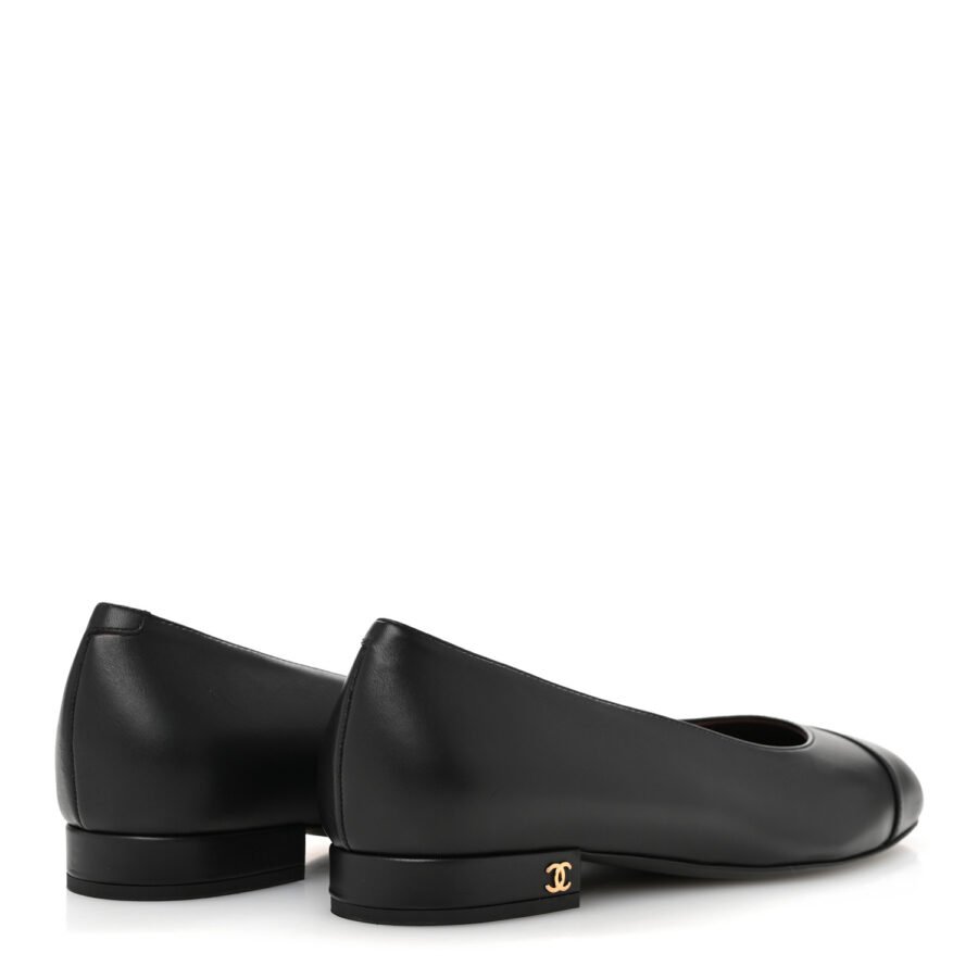⁦Chanel Lambskin Black Ballet Flat⁩ – תמונה ⁦3⁩
