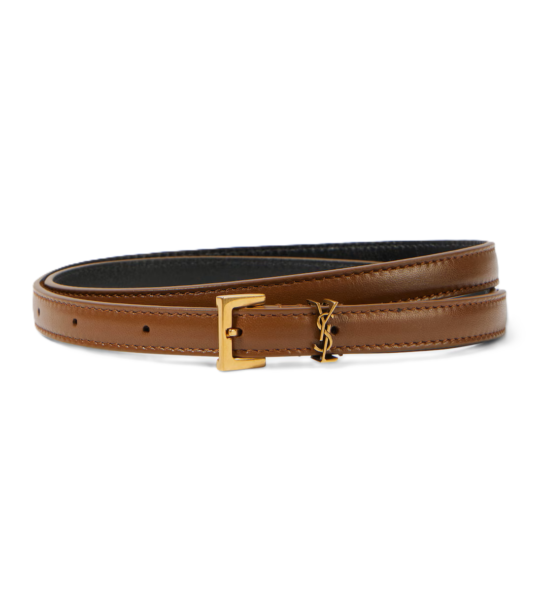 P00966292 Saint Laurent Extra-Slim Cassandre Belt – תמונה 1