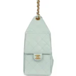 ⁦Chanel Small 25 Hobo Bag Light Blue Caviar⁩ – תמונה ⁦5⁩