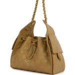 Chanel Small 25 Hobo Bag Dark Beige Caviar – תמונה 4