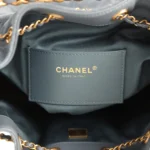 ⁦Chanel Small 25 Hobo Bag Blue Suede⁩ – תמונה ⁦9⁩