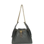 Chanel Small 25 Hobo Bag Dark Grey Caviar