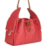 ⁦Chanel Small 25 Hobo Bag Coral Pink Caviar⁩ – תמונה ⁦2⁩