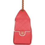 ⁦Chanel Small 25 Hobo Bag Coral Pink Caviar⁩ – תמונה ⁦8⁩