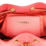 ⁦Chanel Small 25 Hobo Bag Coral Pink Caviar⁩ – תמונה ⁦9⁩