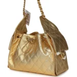 ⁦Chanel Small 25 Hobo Bag Metallic Gold Caviar⁩ – תמונה ⁦4⁩