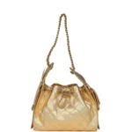 Chanel Small 25 Hobo Bag Metallic Gold Caviar