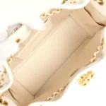 ⁦Chanel Mini 25 Hobo Bag White Caviar⁩ – תמונה ⁦9⁩