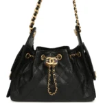 Chanel Mini 25 Hobo Bag Black Caviar – תמונה 8