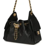 Chanel Mini 25 Hobo Bag Black Caviar – תמונה 5