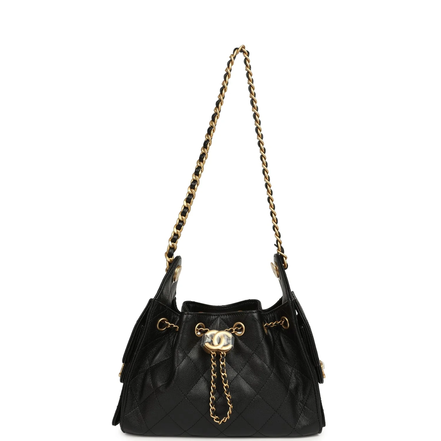 C-FN-260127-1-06 Chanel Mini 25 Hobo Bag Black Caviar – תמונה 1
