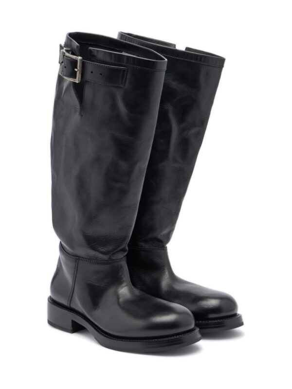 מגפי ביקר בלנסיאגה – Balenciaga Leather Biker Boots – Black