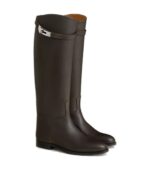 מגפי הרמס ג׳מפינג נמוכים חום מרון אבן – Hermès Jumping Shorter Boot – Marron Ébène