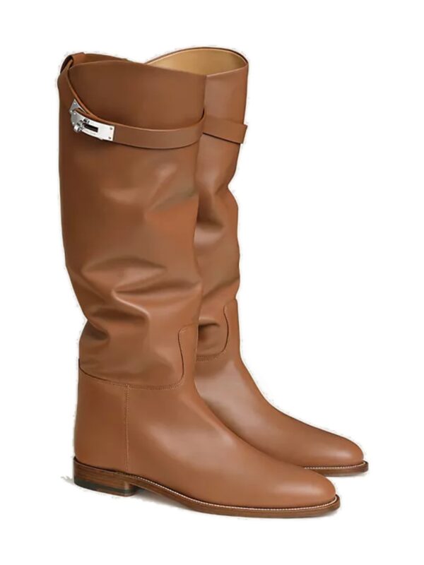 מגפי הרמס ג׳מפינג זהב – Hermès Jumping Supple Boot – Gold