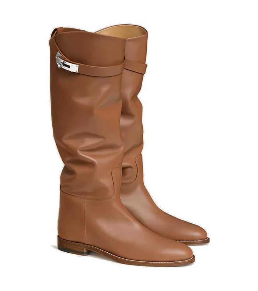 מגפי הרמס ג׳מפינג זהב – Hermès Jumping Supple Boot – Gold