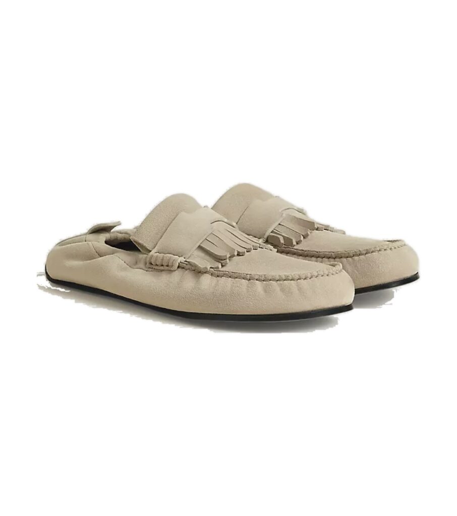 מוקסיני הרמס נוד בז׳ – Hermès Nod Loafer – Beige