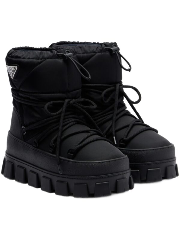 מגפי שלג פראדה – Prada Re-Nylon Gabardine Snow Boots – Black